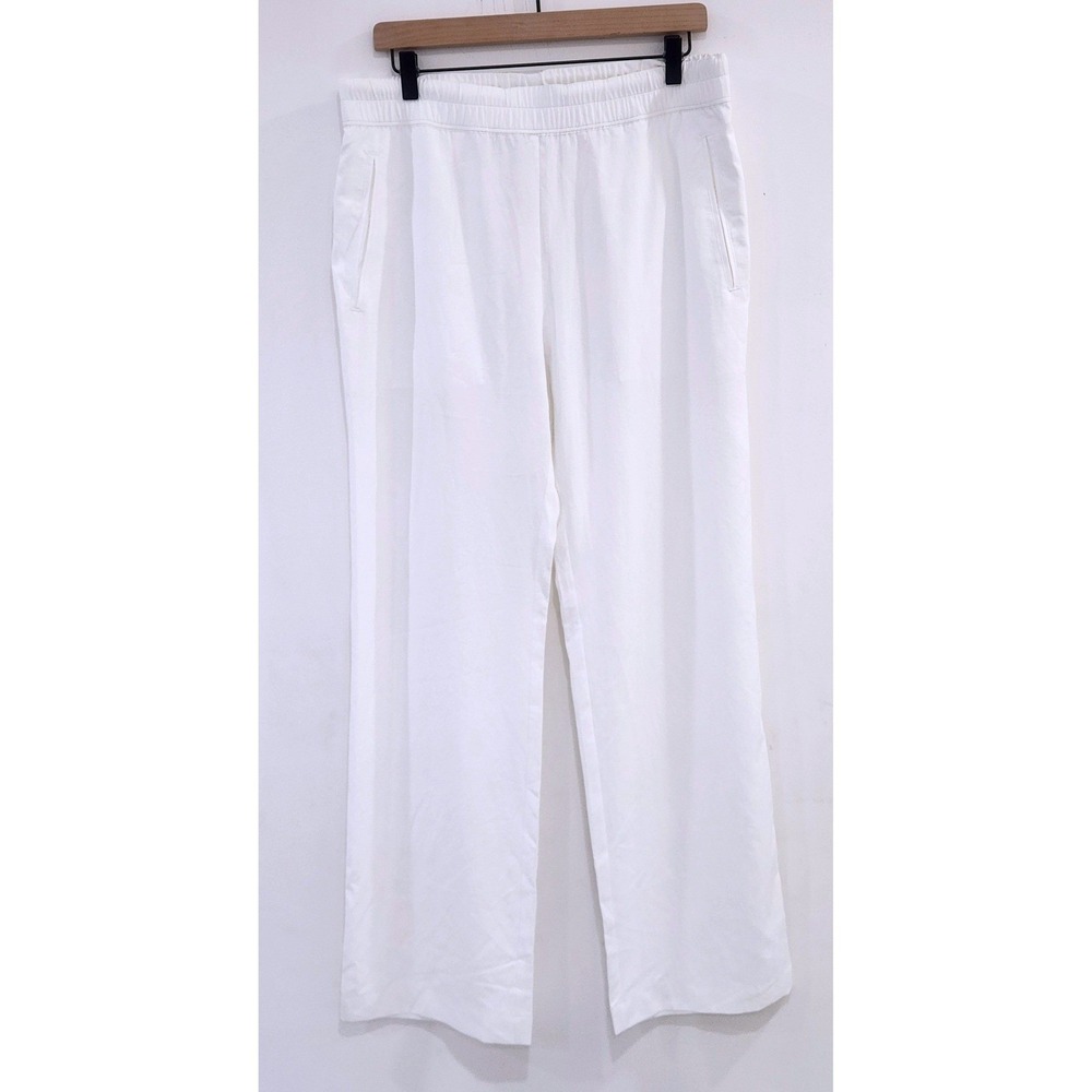 James Perse Los Angeles White Drawstring Lounge Pants Size 3 womens